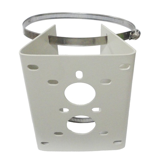 economical  pole mount bracket with 2  fasten stainless  straps