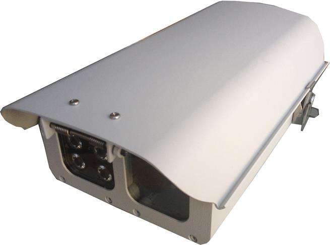 Dual  security cameras enclosure with 2 windows 