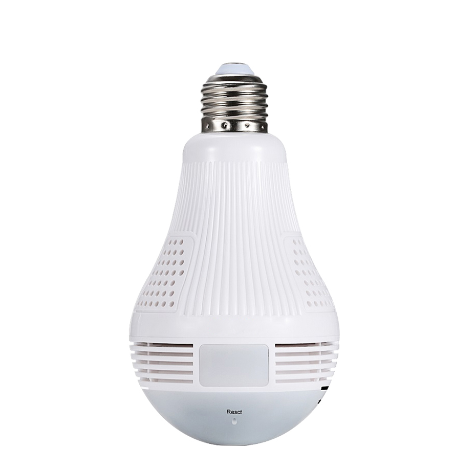 360 degree viewing wireless Bulb IP camera