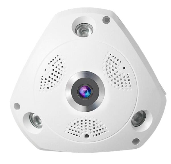 Panoramic wireless camera with two ways intercom