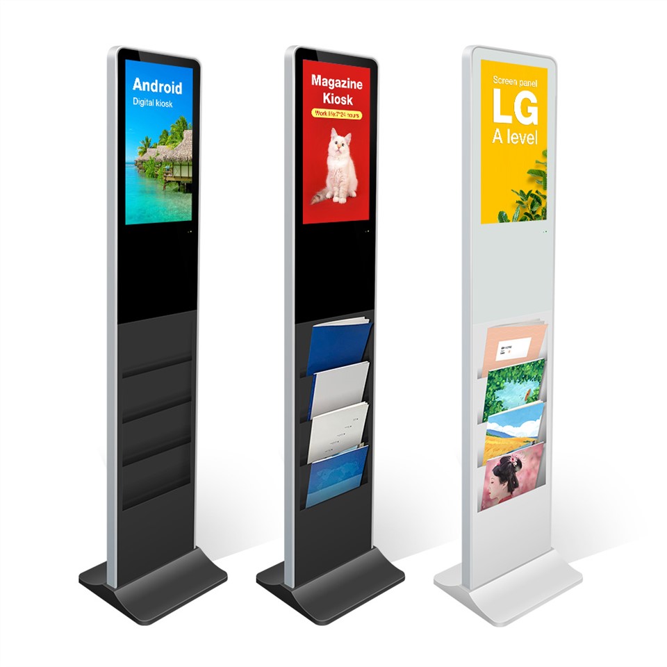 Digital Kiosk with Brochure Holder