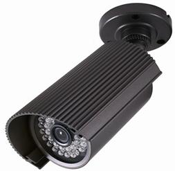 middium black outdoor Bullet camera housing with cable cut-proof bracket