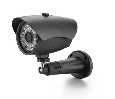 Black weatherproof cctv IR bullet housing 