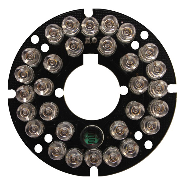 Multi-hole IR LED plate with 30 LEDs  for CCTV IR  bullet cameras