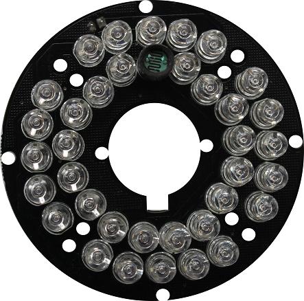 36 LEDs round LED board for medium size IR cameras