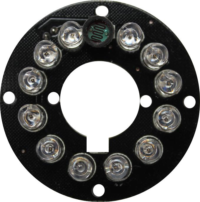 12 LEDs  IR board ring for small IR cameras