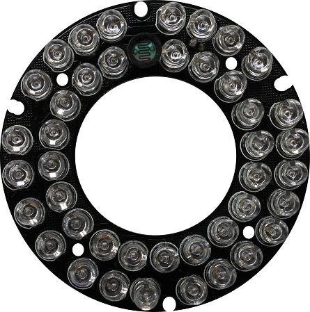 IR LED board with 42 LEDs  for varifocal bullet cameras 