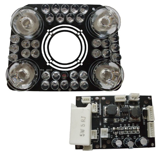 IR LED board  with control module  for enclosure camera 