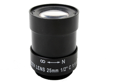 25mm C mount cctv fixed lens 