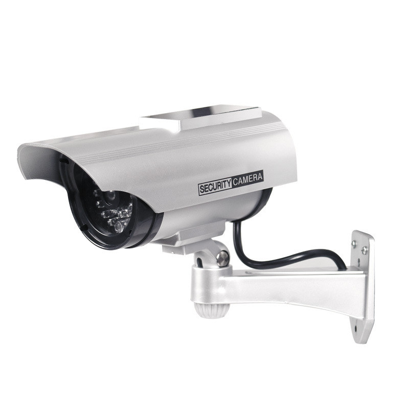 Solar power  dummy bullet camera with bracket 