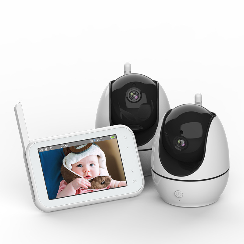 2 way audio wireless baby camera with 4.5inch mother monitor 