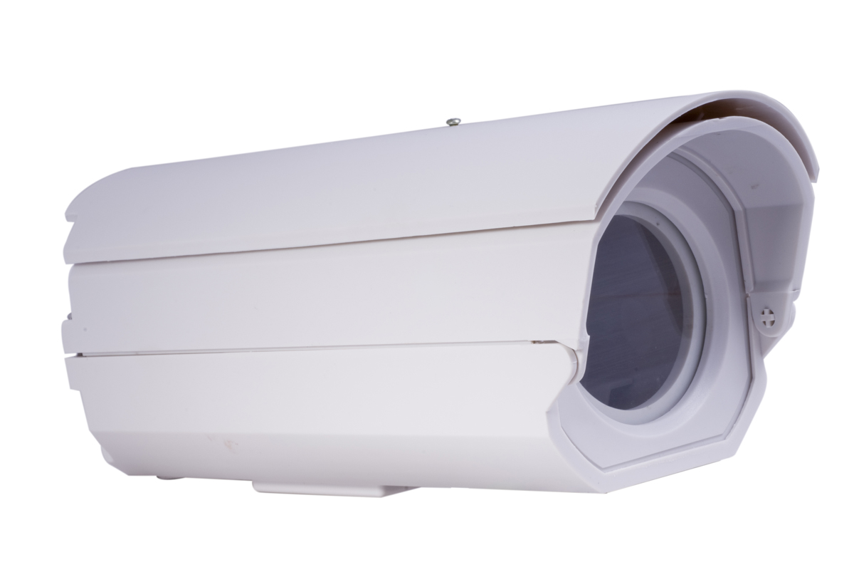 Low-cost white ABS Plastic cctv camera enclosure 