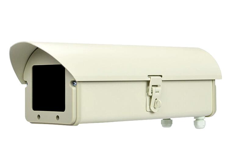 outdoor aluminum alloy cctv camera enclosure with side opening lid 