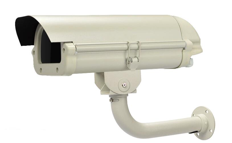 large outdoor aluminum cctv camera enclosure with side open clip