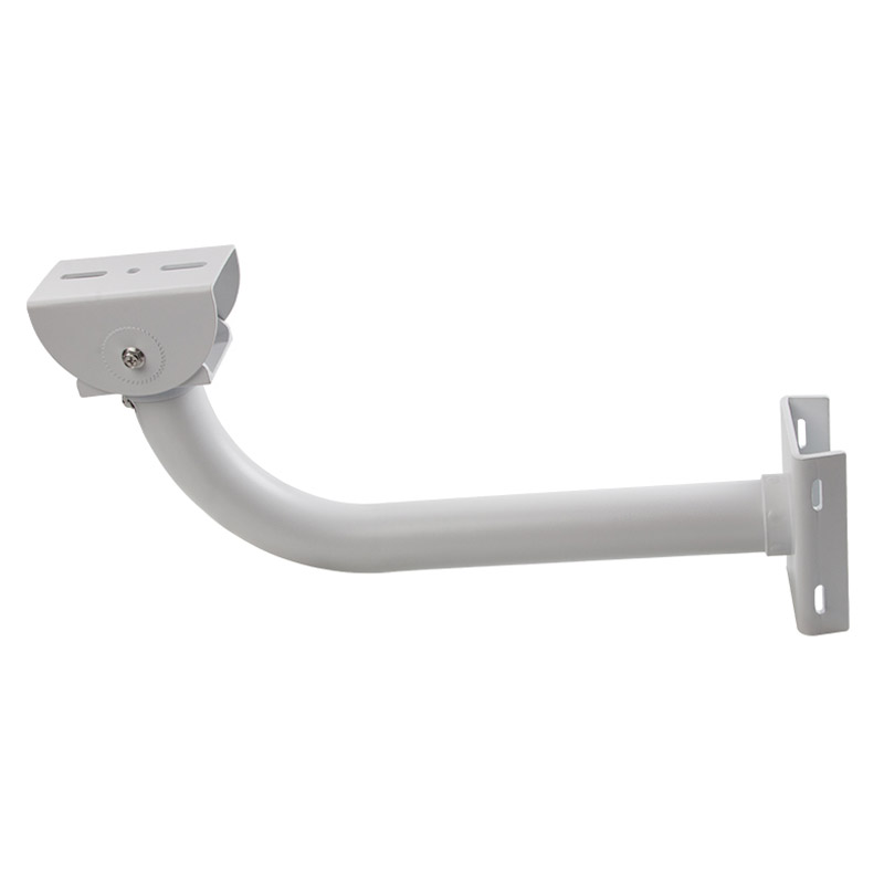 Pole mounting  aluminum cctv arm with stainless clamps