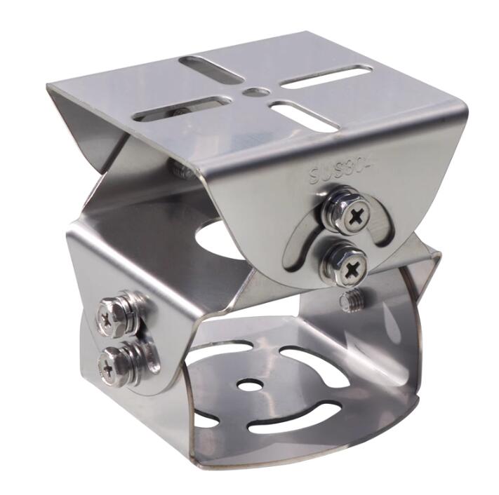 Small stainless steel 3D adjustable CCTV bracket  cardan joint