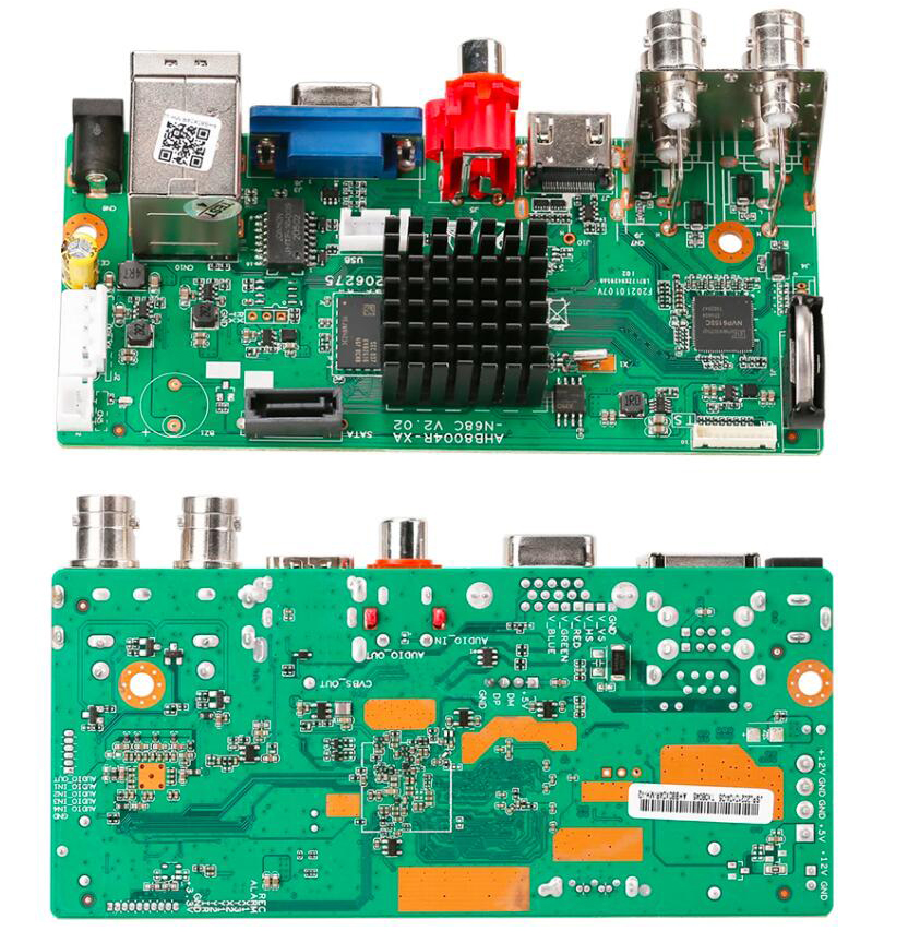 4ch 5.0MP  6 in 1 hybrid  digital video recorder  PCB board 