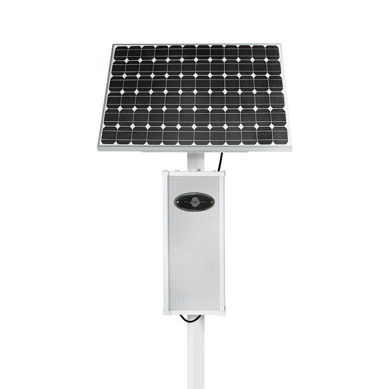 Solar power  microwave detection  column speaker  alarm 