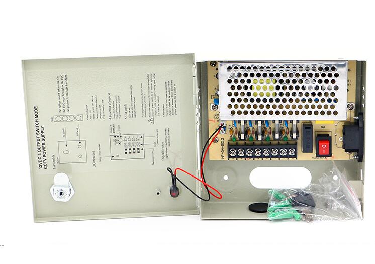 4ch output 5A  cctv integrated  power box 