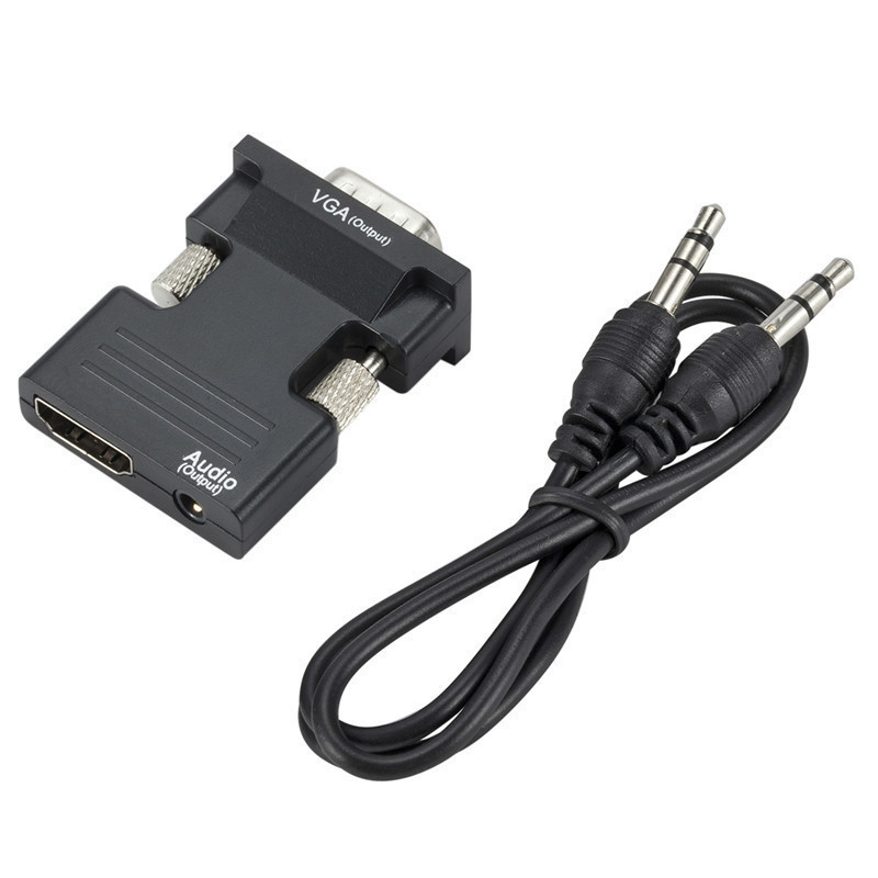 Female HDMI to male VGA  converter with audio