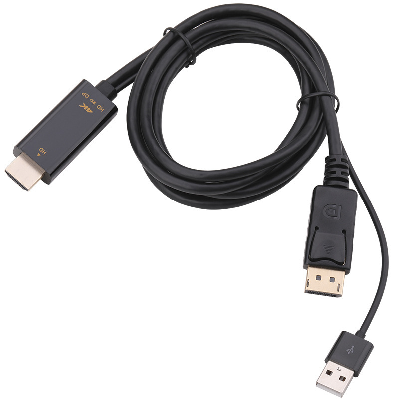 HDMI to DP adapter cable HD 4k60hz computer PS4 HDMI to DP monitor cable 2K 120hz