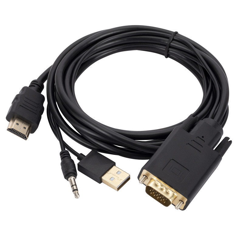 1.8m vga to hdmi converter cable 