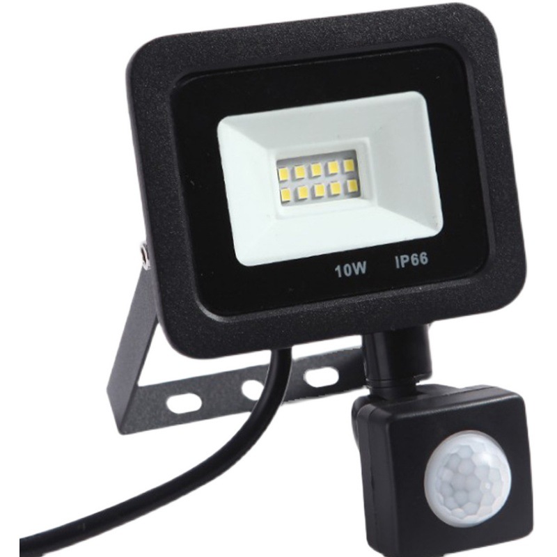 10W Cool white light PIR  human detection floodlight 