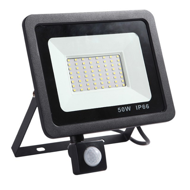 50W waterproof sturdy PIR human detection  LED floodlight 