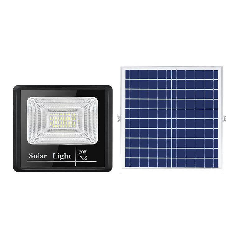 60W Solar powered  outdoor LED flood light 