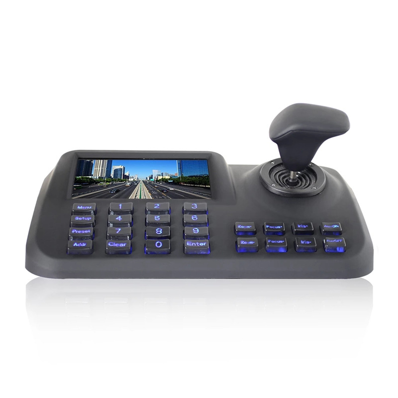 3D joystick network keyboard controller with 5" Screen