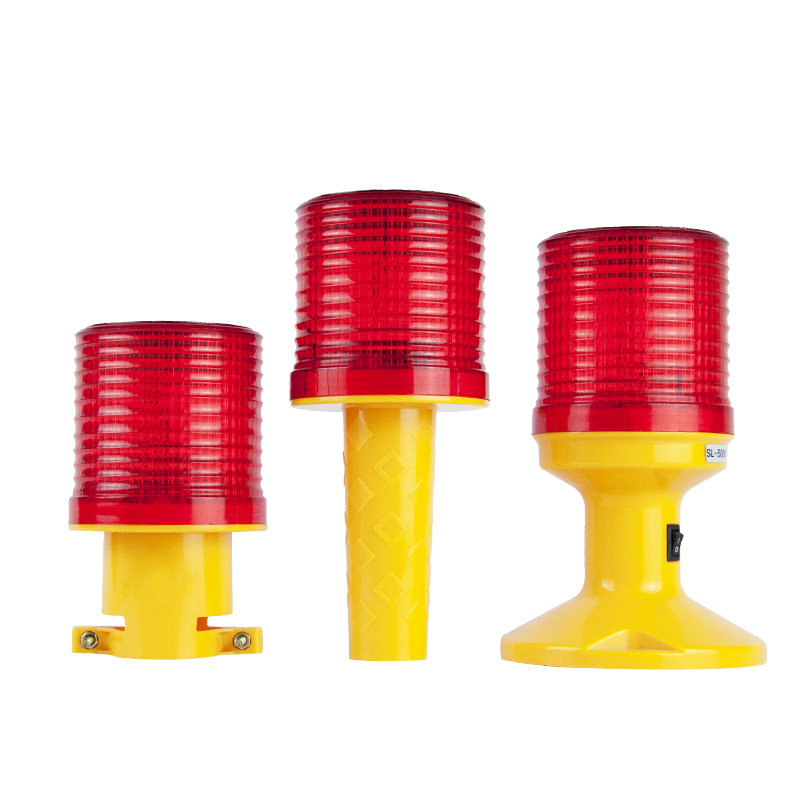 Solar power  LED warning light