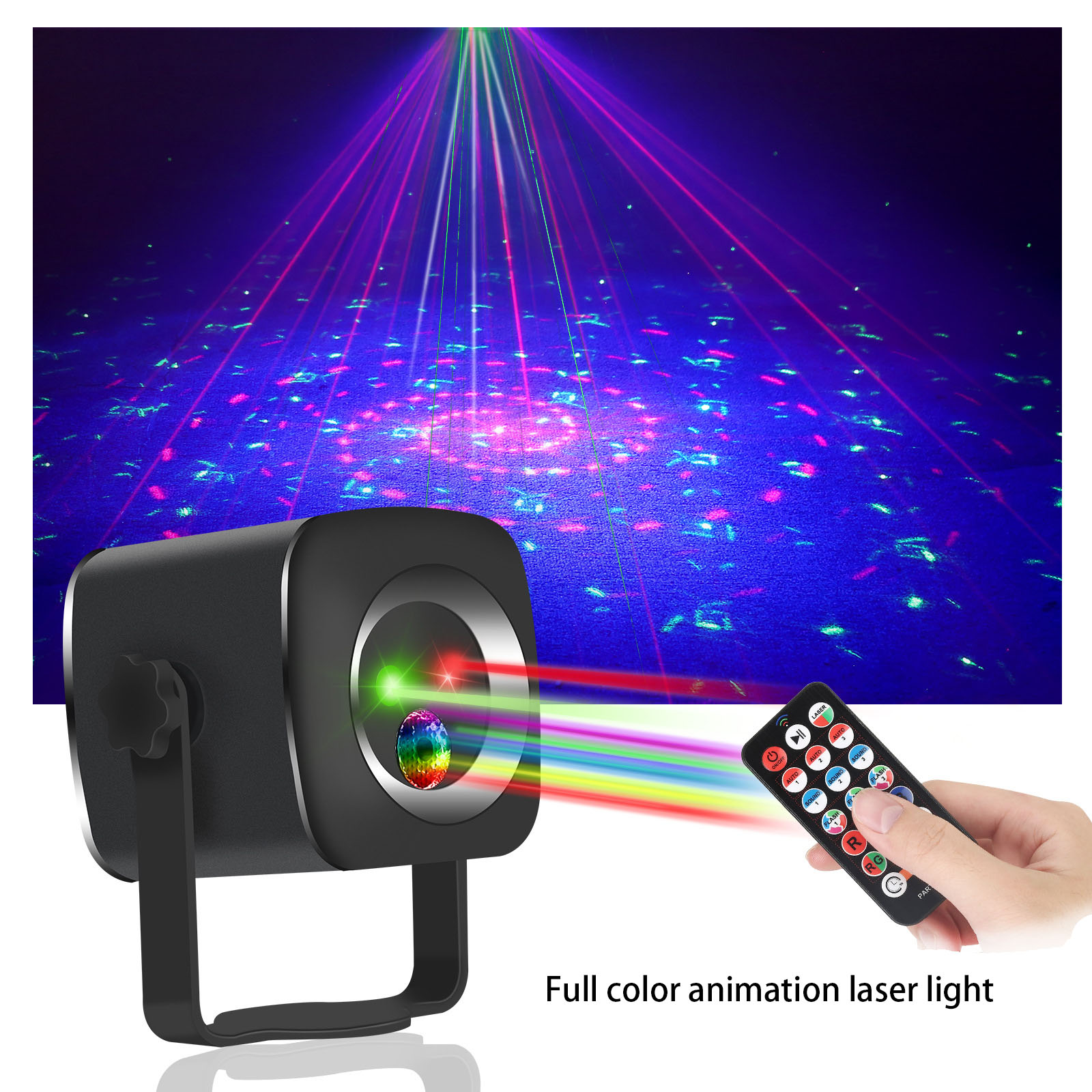 Portable USB full color animation laser light