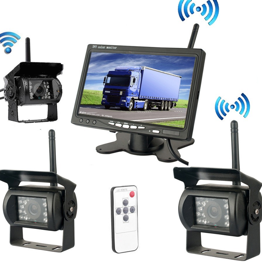 2.4G  wireless  vechile camera  with 7 inch screen 