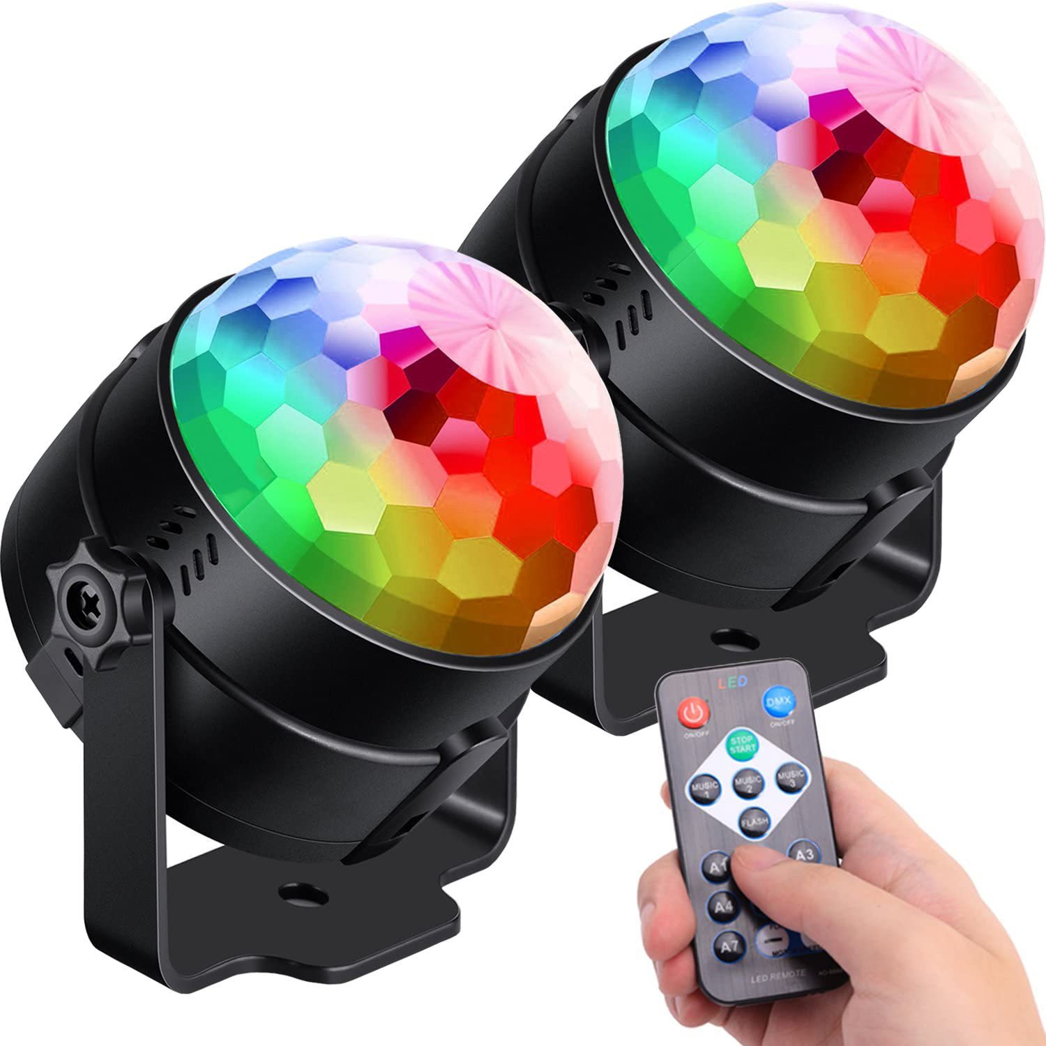 Rotating ball colorful laser  party light with remote control