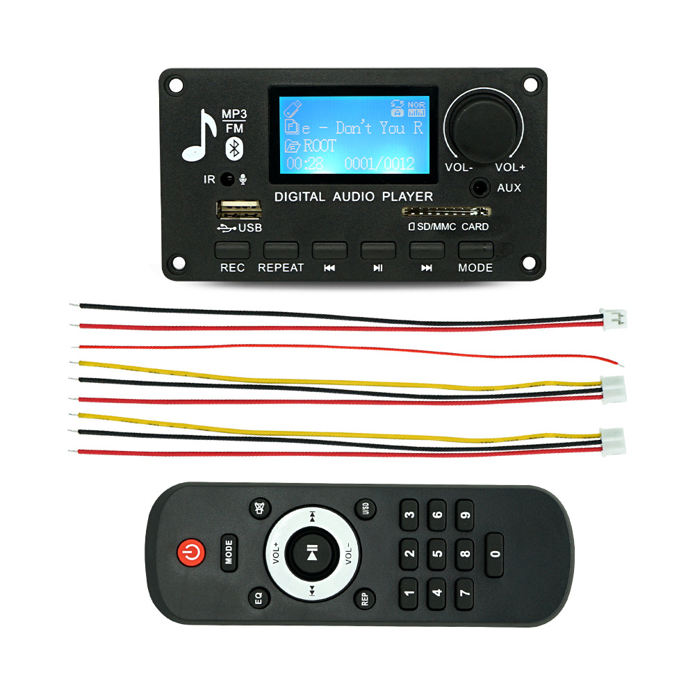 MP3 player with LCD screen FM bluetooth remote controller